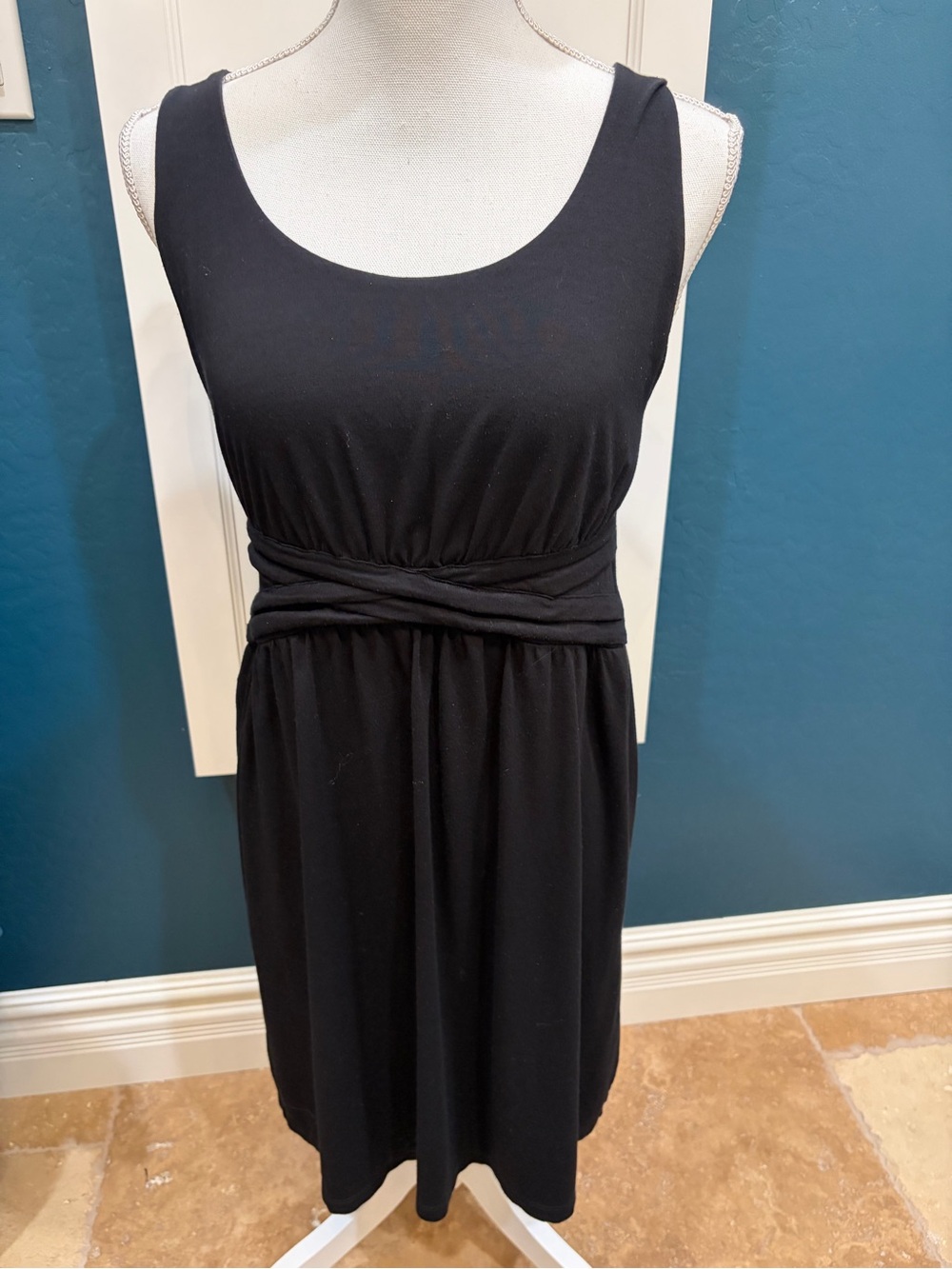 Carole little black knit sundress